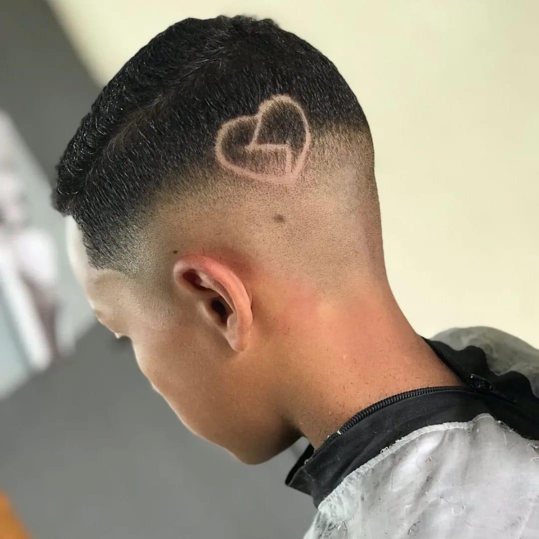 Corte degradê com freestyle linear